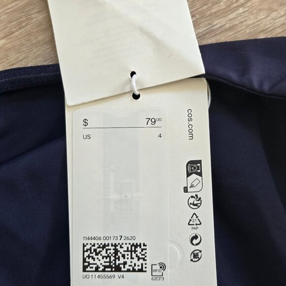 COS Halterneck Bandeau Swimsuit Size 4 + Removable Straps MSRP $79 New With Tags - Picture 14 of 15